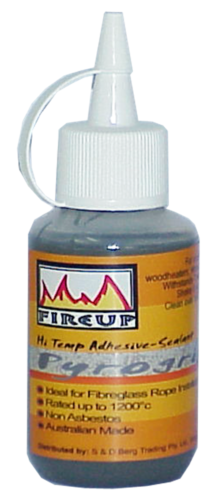 200g Pyrogrip High Temperature Stove Fireplace Rope Adhesive Sealant