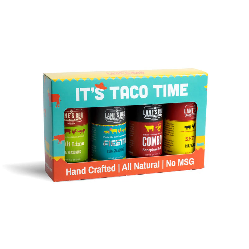 Lane's It's Taco Time - 4 Rub Gift Set