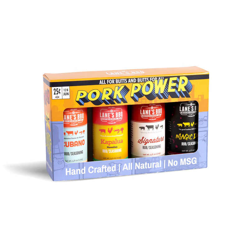Lane's Pork Power - 4 Rub Gift Set