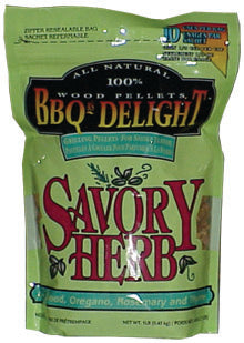 BBQR’S DELIGHT – SAVORY HERB WOOD PELLETS 450G